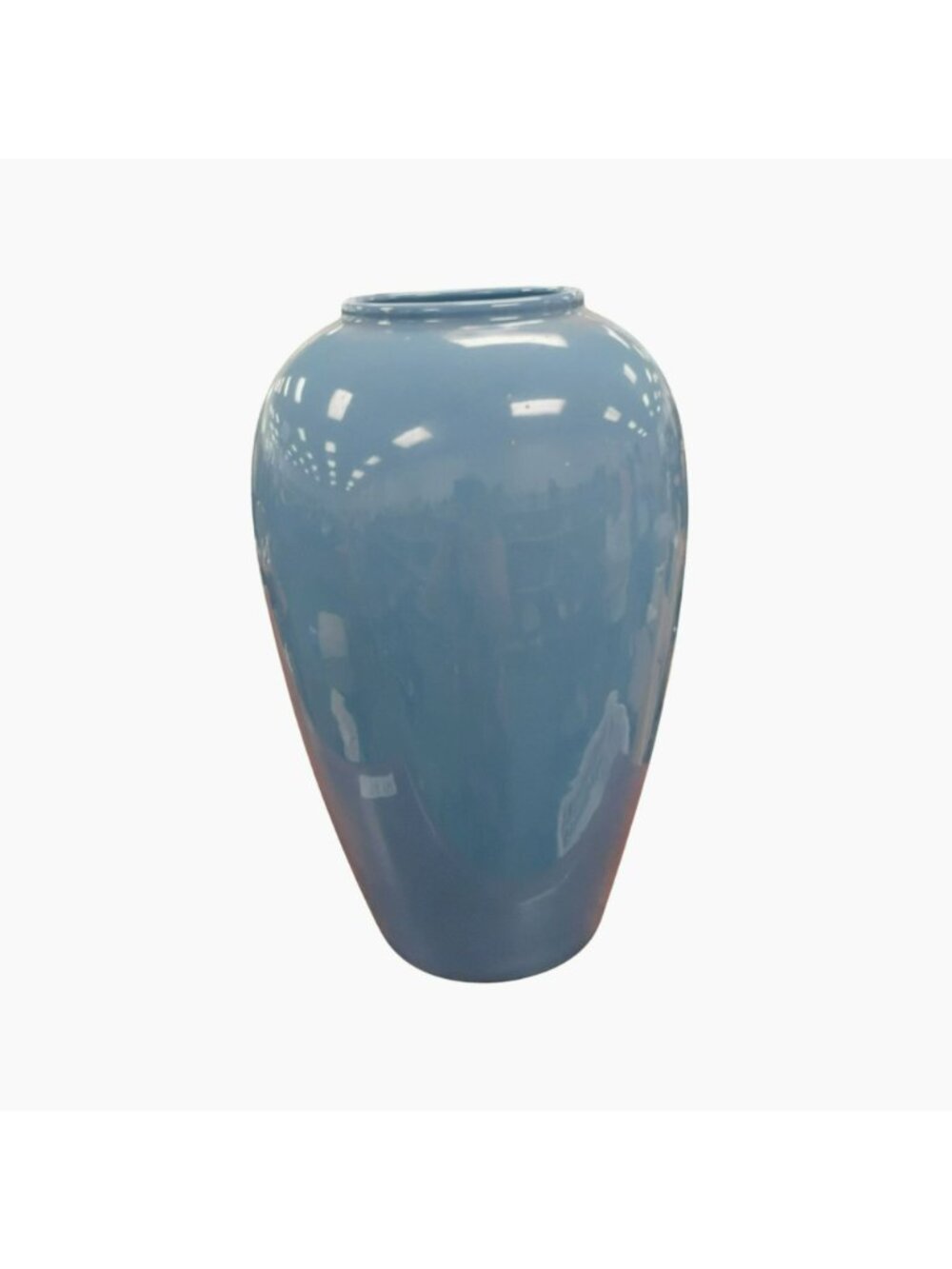Vintage Royal Haeger Blue Vase 13" #4304 Postmodern Art Deco Revival Ceramic - Picture 2 of 10